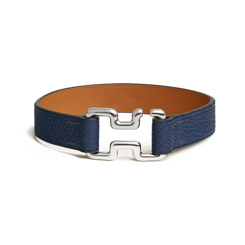 HERMES Телячья кожа Браслеты Мужской Темно-синий