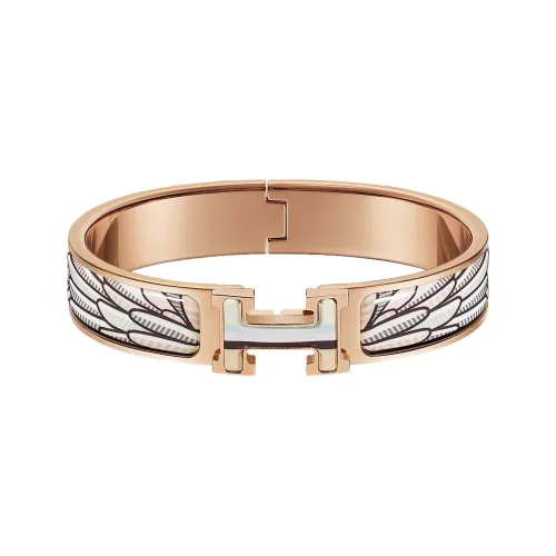 Hermes Clic H Браслеты Розово-золотой Женские