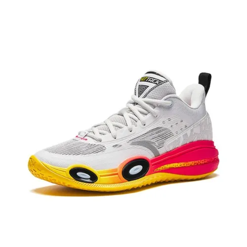 ANTA Assault 1st Generation 1 Противоскользящие Низкие Баскетбольные Кроссовки Мужские Серый Красный