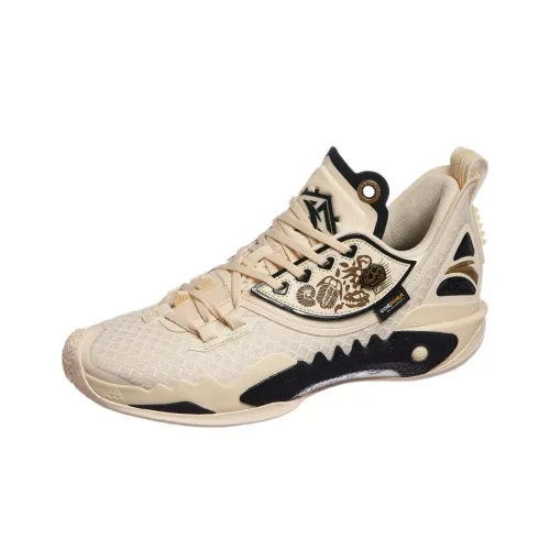 ANTA Shock Wave 5 Slip-Resistant и Breathable Низкий Топ Баскетбольные Кроссовки Мужские Коричневый Черный