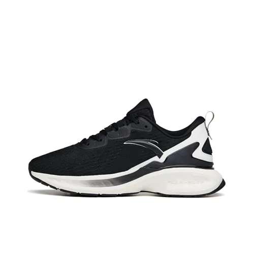 ANTA Tron 1,5 Амортизация Дышащий Устойчивый к истиранию Низ Отталкивающий Низ Низкий Топ Повседневные Беговые кроссовки Мужские Черный Белый