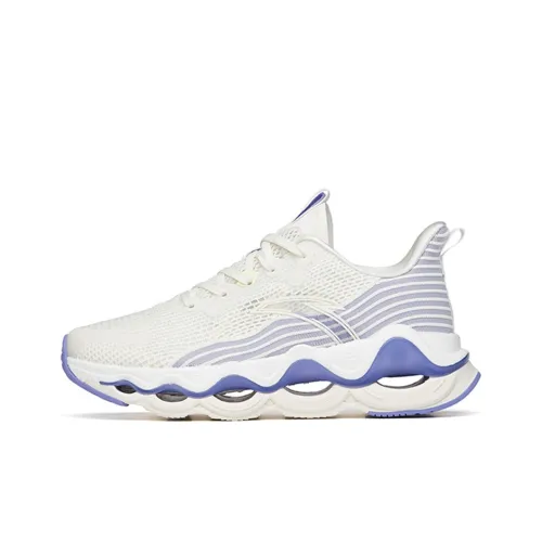 ANTA Martian foam Низкий Топ Беговые кроссовки Женские Белый Фиолетовый