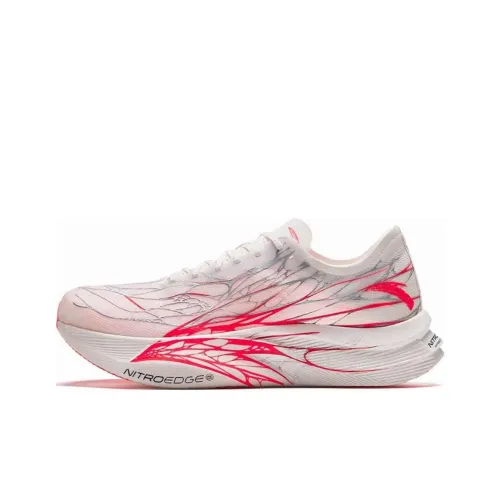 ANTA C202 5 GT Амортизация Износостойкий Низкий Топ Марафон Беговые кроссовки Мужские Красный Белый