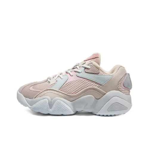 PEAK State Pole 6371 Амортизация Противоскользящий Легкий Низкий Топ Беговые кроссовки Женские Серый Розовый