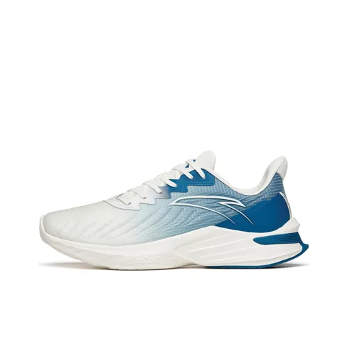 ANTA DuCi1 Амортизаторы Slip-on Устойчивый к истиранию Дышащий Низкий Топ Беговые кроссовки Мужские Белый Синий