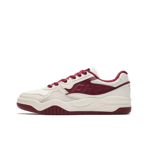 ANTA Slam Anti Slip и износостойкие визуально увеличивающие рост низкие кроссовки для скейтбординга мужские белые красные серые