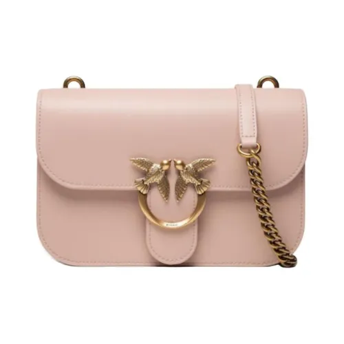 PINKO Bell Simply series Овчина Сумка через плечо Женская Розовая