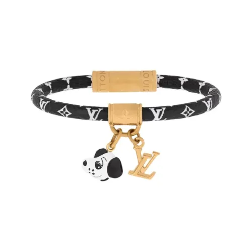 LOUIS VUITTON Металл Холст Браслеты Женские Черный
