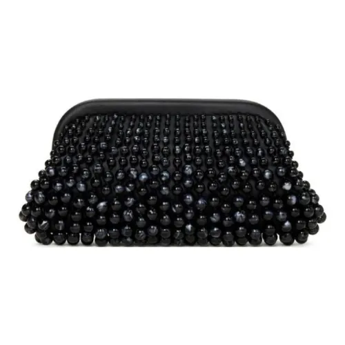 CULT GAIA Клатч из овечьей кожи с акрилом женский черный