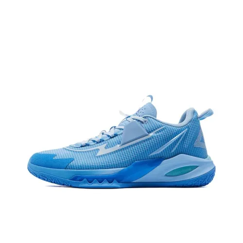 PEAK Lightning 9 Slip-resistant Abrasion-resistant Breathable Low-Top Basketball Shoes Men's Blue PEAK Lightning 9 Противоскользящие Устойчивые к истиранию Дышащие Низкие Баскетбольные Кроссовки Мужские Синие