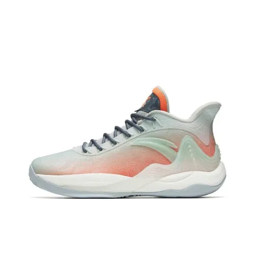 ANTA Mountain 2 Амортизация Устойчивый к истиранию Покрытие MID Топ Баскетбольные кроссовки Мужской Асфальтовый серый