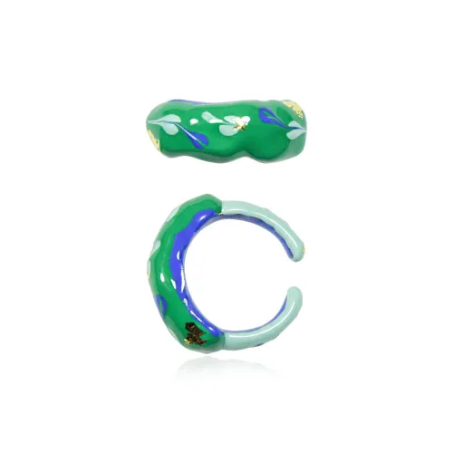 AWE Керамика Цветная глазурь Открытое кольцо Женское