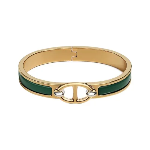 HERMES Mini Clic Chaine d'Ancre Браслеты Зеленый Женские