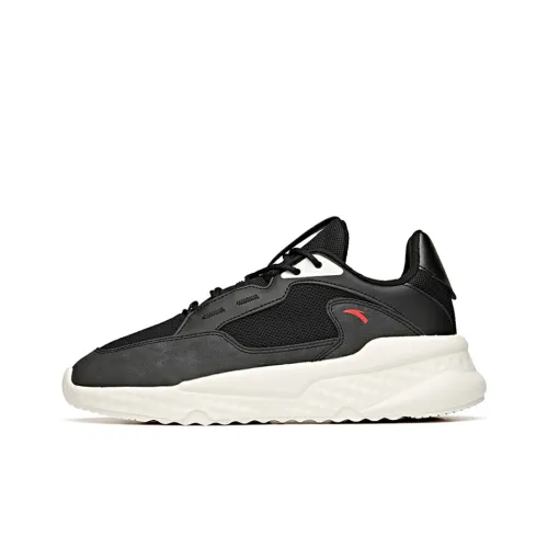 ANTA Unruly Series Амортизаторы Slip-resistant и устойчивые к истиранию Низкий топ Повседневная обувь Мужская Черный Серый