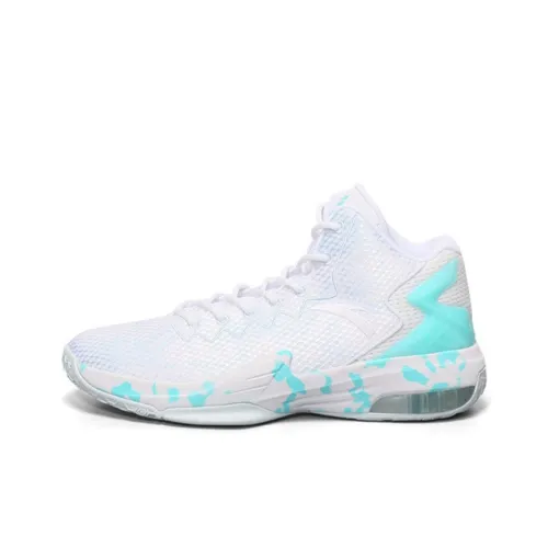 ANTA KT3 Team Нижняя юбка Устойчивая к истиранию MID Топ Баскетбольные кроссовки для игры Мужской Белый и синий