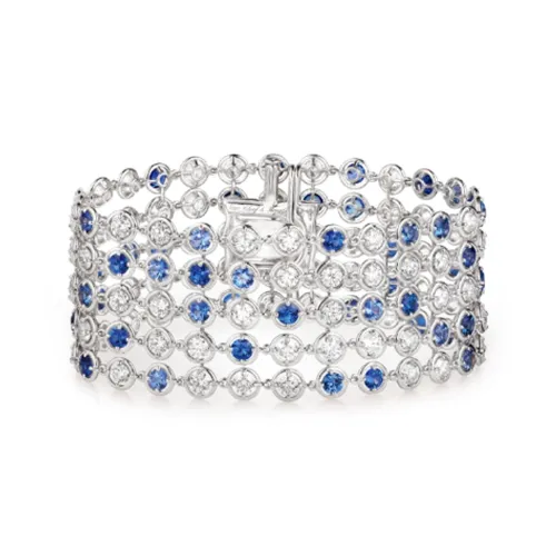 Van Cleef Arpels Palmyre 18К Белое золото Браслеты Унисекс Серебряный