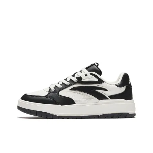 ANTA 982 Устойчивые к истиранию Низкие Кроссовки для скейтбординга Женские Черно-белые