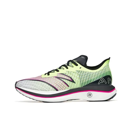 ANTA C202 GT Азотная технология Устойчивость к истиранию Отскок Низкий Топ Беговые кроссовки Мужской Зеленый