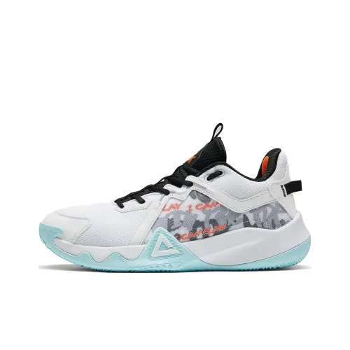 PEAK Apocalypse Баскетбольные кроссовки Низкий топ Ярко-белый Черный Мужской