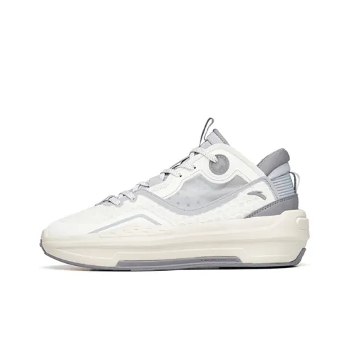 Anta C37 2,0 Противоскользящие Амортизирующие Устойчивые к износу MID Топ Скейтборд Кроссовки Мужские Белые Серые