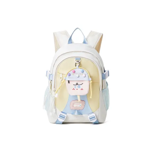 Sound For Life Ткань Рюкзак Большой Женский Экрю Розовый