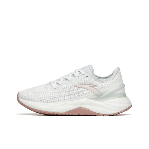 ANTA Tron 2,0 Амортизаторы Шок Резистентность к истиранию Низкий Топ Беговые кроссовки Женские Белый Розовый Зеленый