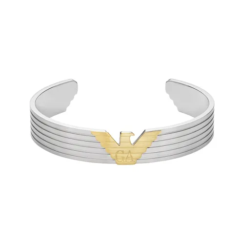 EMPORIO ARMANI Браслеты из нержавеющей стали Мужской Серебряный