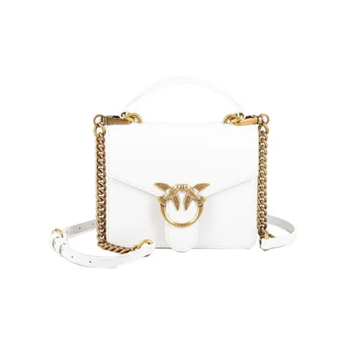 PINKO SIMPLY Нейлон Кожа Полиэстер Bird Сумка Swallow Одно плечо Ручная сумка Сумка через плечо Мини Women's White