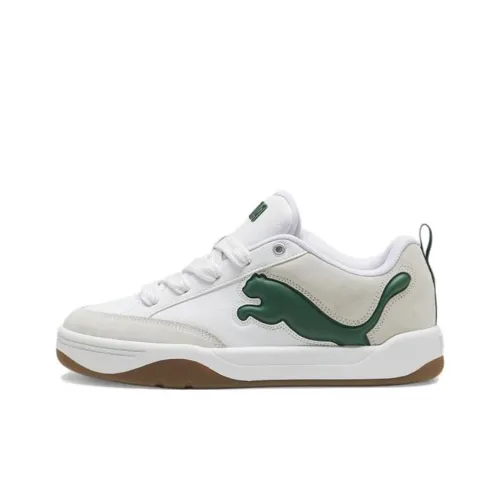 PUMA Park Lifestyle Collection Скейтборд Кроссовки Низкие Бело-Зеленые Унисекс