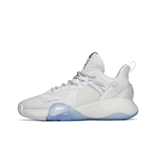 ANTA Bubble Bomb Шокабойеры Противоскользящие Устойчивые к истиранию Низкий Топ Баскетбольные кроссовки для игры Женские Белые