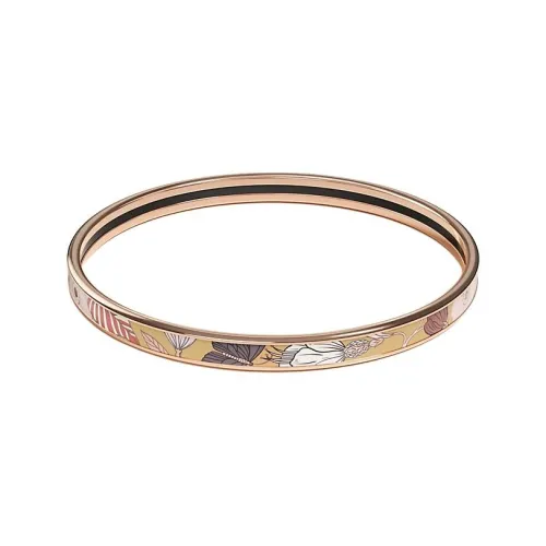 HERMES Аксессуары с покрытием из розового золота браслеты из эмалевого розового золота женские