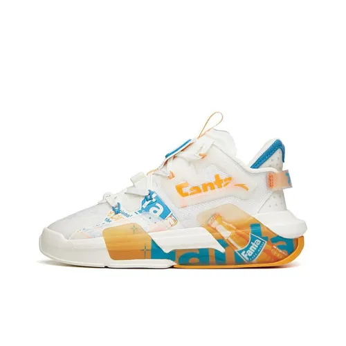 Fender x ANTA Bastard 3,0 противоскользящие устойчивые к истиранию MID скейтборд кроссовки Женские Белые Апельсин