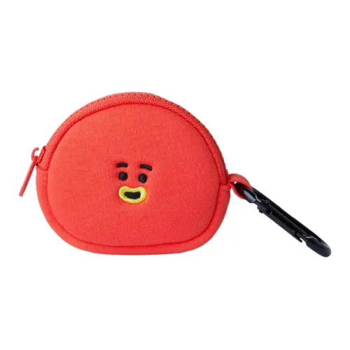 LINE FRIENDS Полиэстер Металл Брелок для сумки Сумка Мерч Мини Женский Красный