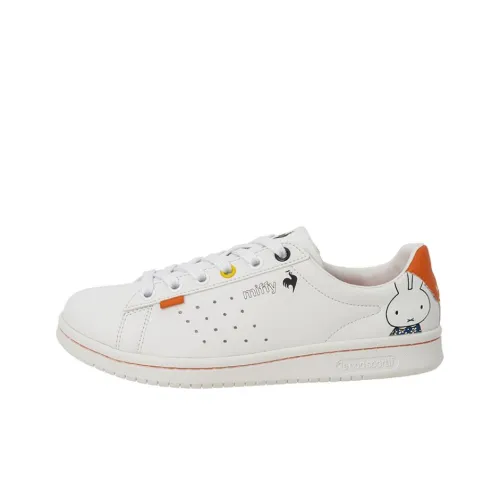 Le Coq Sportif La Laurent SL MF Slip-resistant Abrasion-resistant Breathable Low-Top Skateboard Shoes Women's White Л Коак Спортив Ла Лорен SL MF Противоскользящие Устойчивые к истиранию Дышащие Низкие Кроссовки для Скейтбординга Женские Белые
