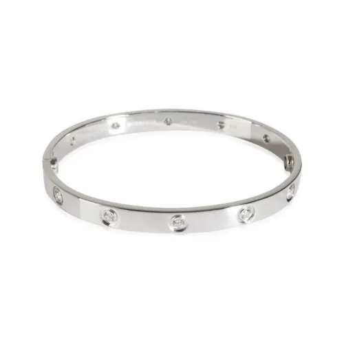 Cartier 18K Белое золото Браслеты Женские Серебро