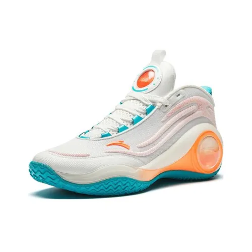 ANTA Cement Bubble 4,0 Slip Устойчивый к истиранию MID Баскетбольные кроссовки Мужские Синий Белый