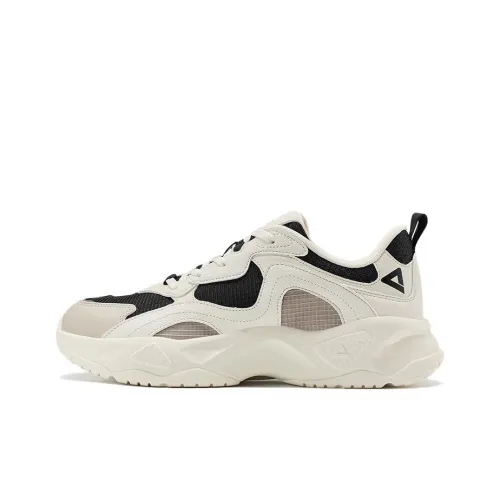 PEAK The Mountains Противоскользящий Устойчивый к истиранию Низкий Топ Casual Мужской Бежевый Черный