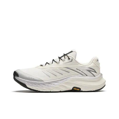 ANTA Амортизирующие кроссовки для бега на коротких дистанциях с низким профилем устойчивые мужские белые и серебристые