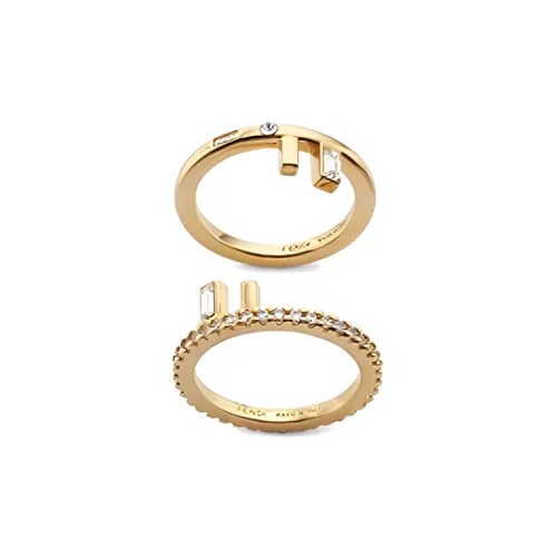 FENDI Металлические кольца золотые унисекс