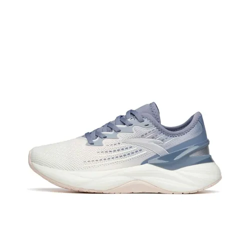 ANTA Tron 2,0 Амортизаторы Шок Сопротивление Сцеплению Дышащий Низкий Топ Беговые кроссовки Женские Белый Серый