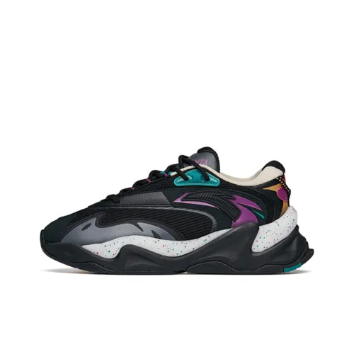 ANTA Износостойкий и Легкий Низкий Топ Кроссовки для бега Мужские Черные Фиолетовые