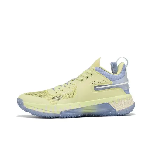 PEAK Flash 4 Устойчивые к истиранию Низкие баскетбольные кроссовки для игры Мужские Кремово-желтые