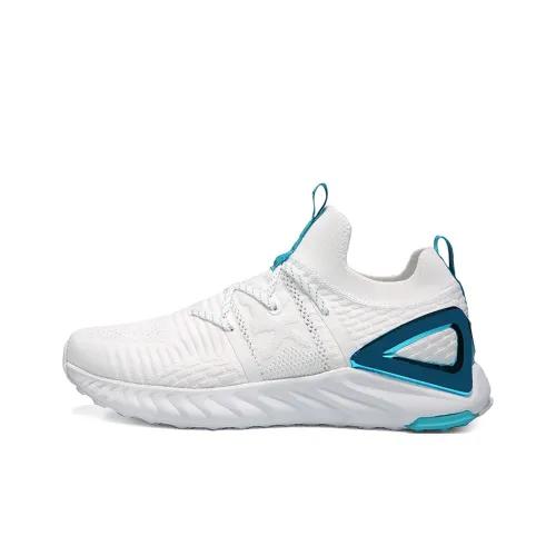 PEAK Tai Ji1,0 Амортизаторы Slip-on Устойчивый к истиранию Низкий Топ Спортивная повседневная обувь Женская Белый Синий