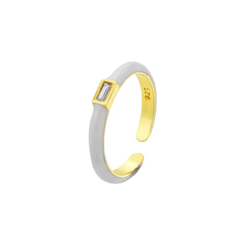 Anxious Сплав с Циркон Кольца Женские Белые Розовые