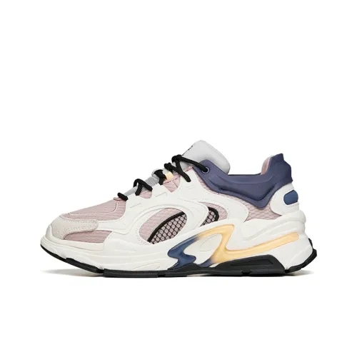 ANTA Millennium 3,0 Амортизаторы Slip-on Устойчивый к истиранию Низкий Топ Спортивная повседневная обувь Женская Розовый Белый