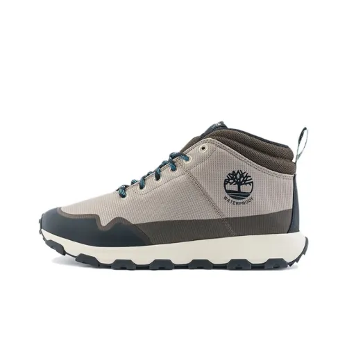 Timberland Winsor Trail Slip-Resistant Abrasion-Resistant Waterproof MID Top Hiking Shoes Men's Light Brown Тимберленд Winsor Trail Противоскользящий Устойчивый к Износу Водонепроницаемый MID Топ Походная обувь Мужская Светло-Коричневый