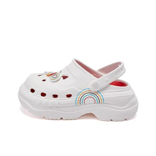 PEAK Pole Hole Shoes Сабо Женские Айвори Красный