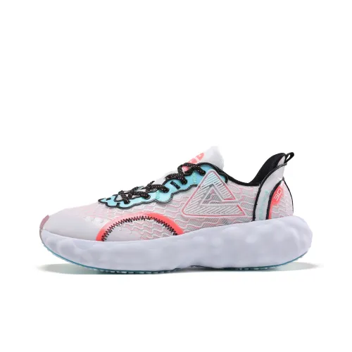 PEAK Taichi Cloud R1 Амортизаторы Устойчивый к истиранию Низкий Топ Спортивная Повседневная Обувь Мужская Розовый Белый