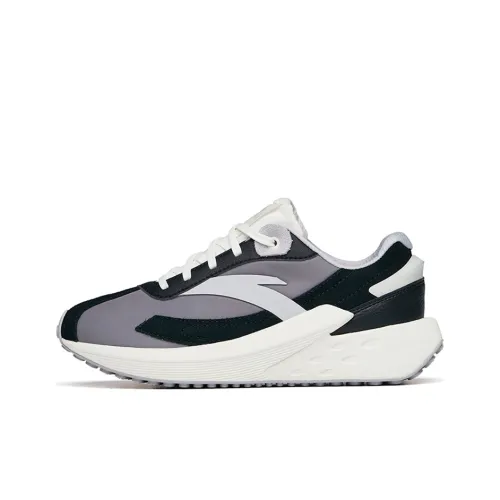 ANTA Icing Шок Абсорберы Противоскользящие Устойчивые к Износу Низкий Топ Спортивная Повседневная Обувь Женская Серый Черный Белый