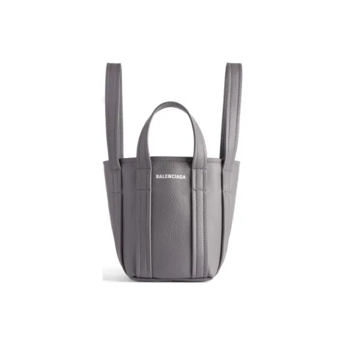 Balenciaga Повседневная Телячья Кожа с Рельефом Тоут Сумка Сумка для покупок Мини Сумка Женская Темно-Серый